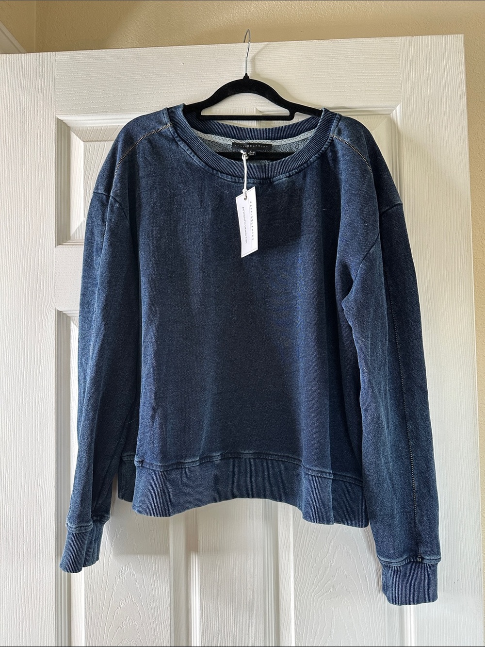 Jane and Delancey Vintage Wash Navy Crewneck Sweatshirt